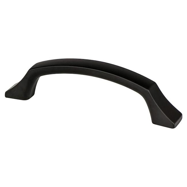 Berenson Berenson 1209-1055-P 96 mm CC Century Edge Pull with Matte Black - 1209-1055-P