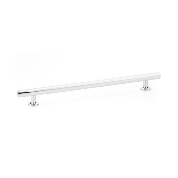 Emtek Freestone Cabinet Pull with 10 in Center to Center Polished Chrome Finish - 86677US26