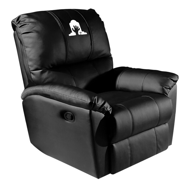 Dreamseat Rocker Recliner with Ghoulish Rising Hand Halloween Logo - XZ52031CDRRBLK-PSHOL88095