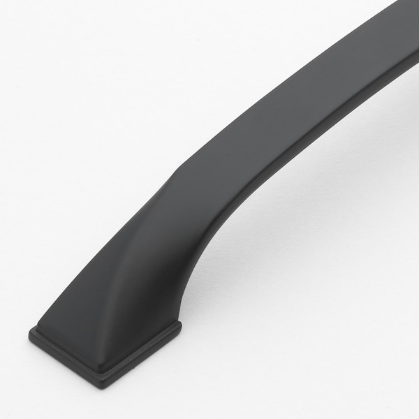 Gliderite Hardware 3-3/4 in. Center to Center Solid Twisted Bar Pull Matte Black, 5PK - 4841-96-MB-5