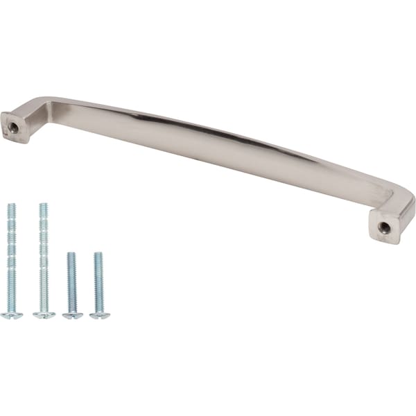 Designperfect 6-5/16'' Center-to-Center Handle Pull, Brushed Satin Nickel, 10PK - DPA10S875SNB