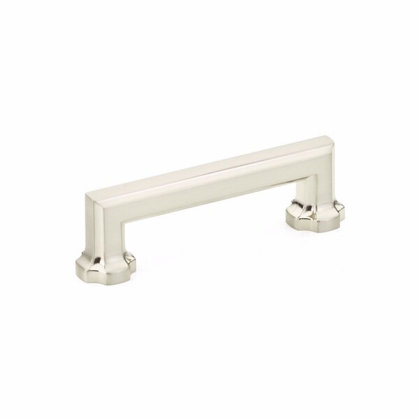 Schaub 3-1/2in Center to Center Empire Cabinet Pull Brushed Nickel Finish - 883-BN