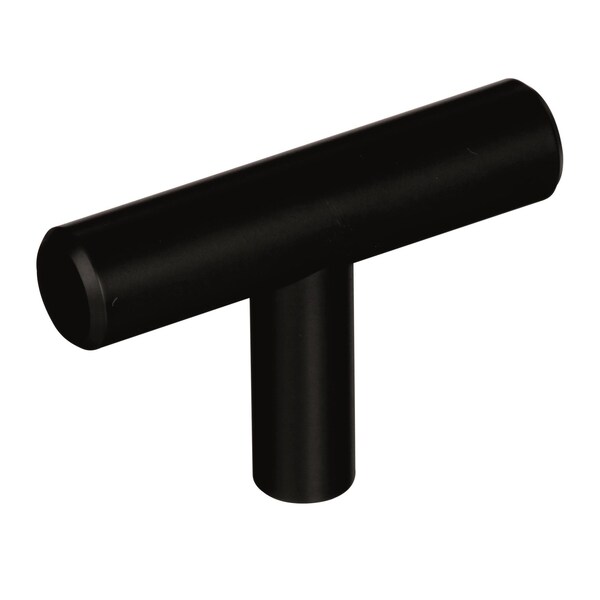 Amerock Bar Pulls 1-15/16 in 49 mm Length Black Bronze Cabinet Knob, 10PK - 10BX19009BBR