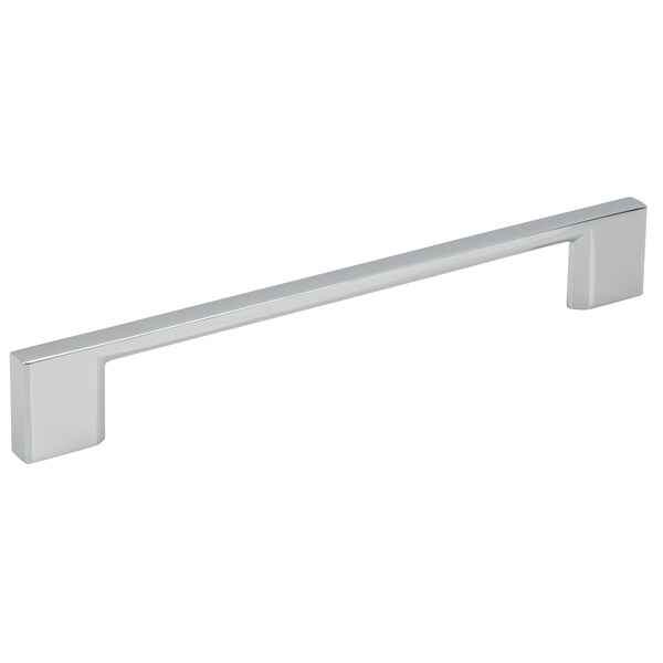 Designperfect 6-5/16'' Center-to-Center Square Cabinet Pull, Polished Chrome, 10PK - DPA10S795PC