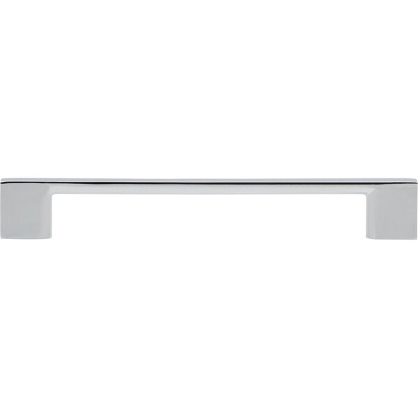 Designperfect 6-5/16'' Center-to-Center Square Cabinet Pull, Polished Chrome, 10PK - DPA10S795PC