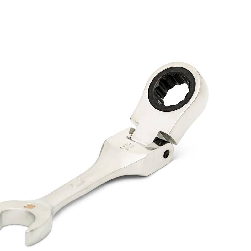 GEARWRENCH 10 mm Metric 72-Tooth Stubby Flex Head Combination Ratcheting Wrench - 86860