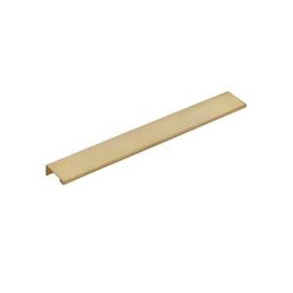 Patioplus Cabinet Edge Pull - Satin Brass - 12 in. Center to Center - PA3240271