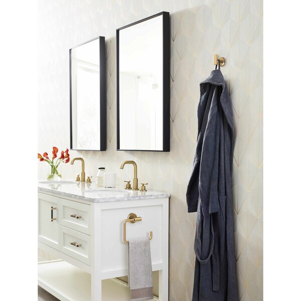 Amerock Mergence 3 inch 76mm Center-to-Center Matte Black/Champagne Bronze Cabinet Pull - BP37385FBCZ
