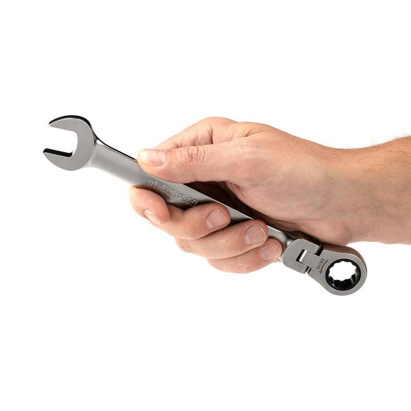 TEKTON 16 mm Flex Head 12-Point Ratcheting Combination Wrench - WRC26416