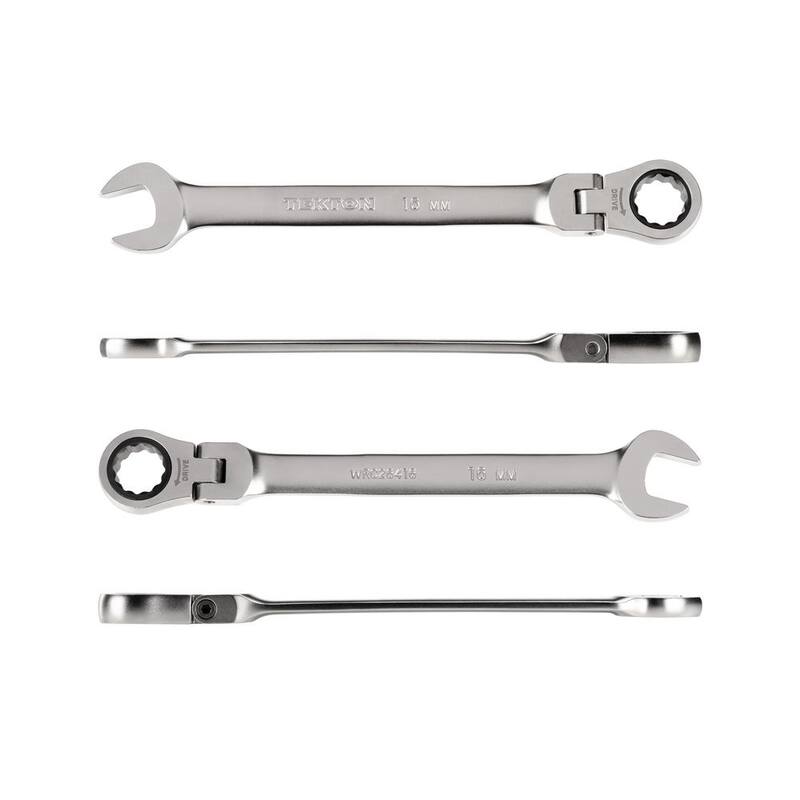 TEKTON 16 mm Flex Head 12-Point Ratcheting Combination Wrench - WRC26416