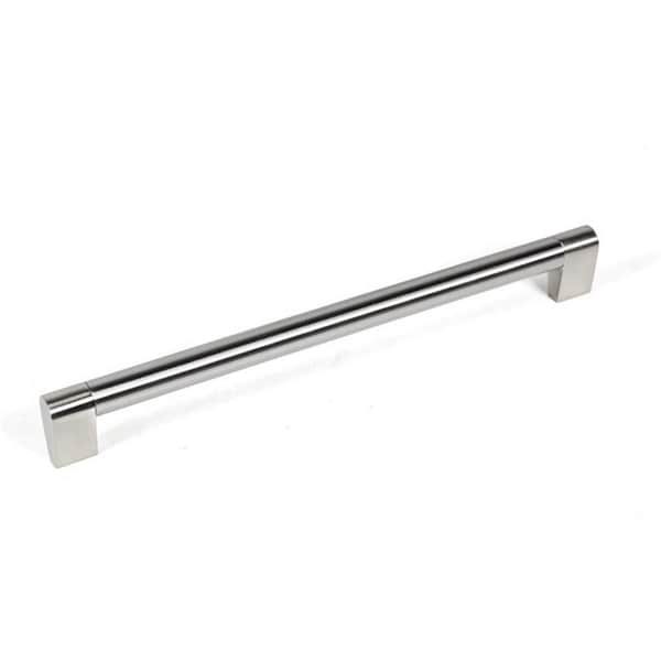 Contempo Living 10.87 in. Stainless Steel with Brushed Nickel Kitchen Cabinet Handle - W0802-10