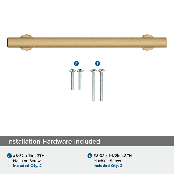 Amerock Everett 6-5/16 inch 160mm Center-to-Center Champagne Bronze Cabinet Pull - BP37106CZ
