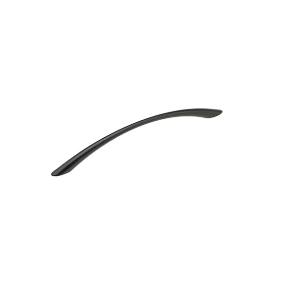 Richelieu 7 9/16 in (192 mm) Center-to-Center Matte Black Contemporary Drawer Pull - BP85820192900