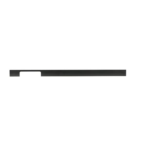 Richelieu 21 3/8 in (544 mm) Center-to-Center Matte Black Contemporary Drawer Pull - BP720544900