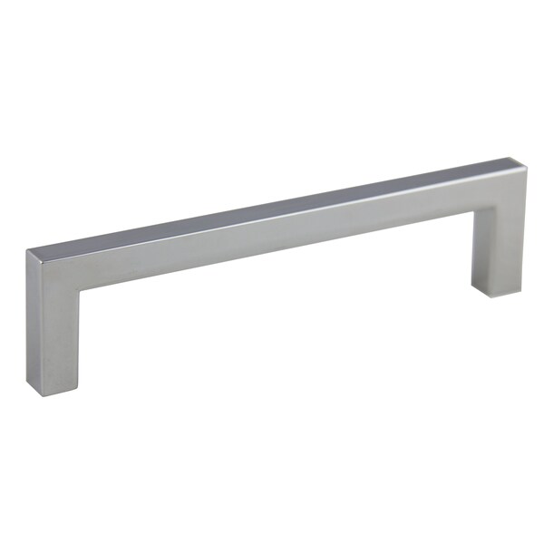 Pride Industrial 5-1/2in Modern Square Cabinet Pull with 5in Center to Center Polished Chrome Finish - P87227PC