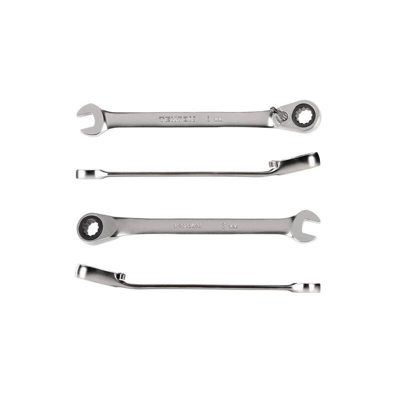 TEKTON 8 mm Reversible 12-Point Ratcheting Combination Wrench - WRC23408
