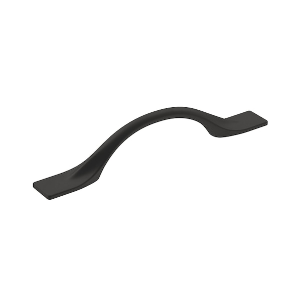 Amerock Uprise 3-3/4 in 96 mm Center-to-Center Matte Black Cabinet Pull - BP36917FB