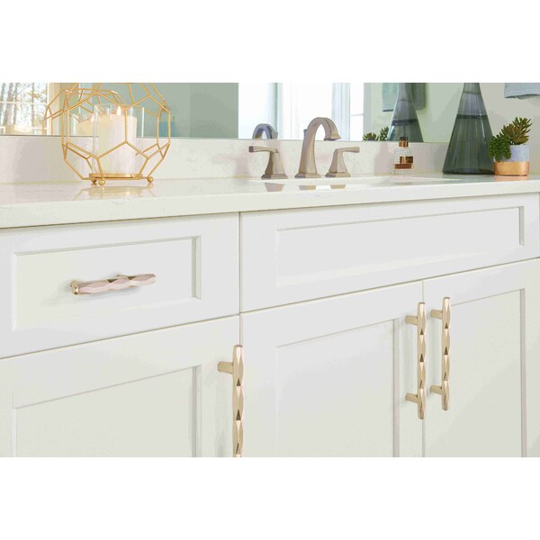 Amerock St. Vincent 3 in 76 mm Center-to-Center Satin Nickel Cabinet Pull - BP36646G10