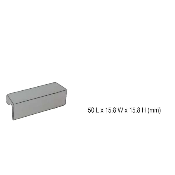 Richelieu 1-1/4 in. (32 mm) Center-to-Center Aluminum Contemporary Drawer Pull - BP46043210