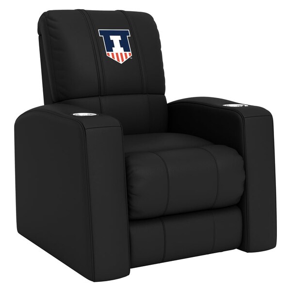 Dreamseat Home Theater Recliner with Illinois Fighting Illini Logo - XZ418301RHTCDBLK-PSCOL13600