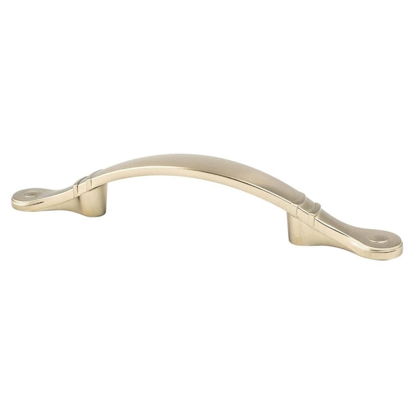 Berenson 3 in. Traditional Advantage Four CC Champagne Ringed Arch Pull - 9130-10CZ-P