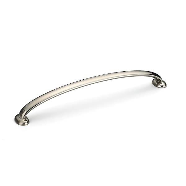 Richelieu 7 9/16 in (192 mm) Center-to-Center Brushed Nickel Traditional Drawer Pull - 51278192195