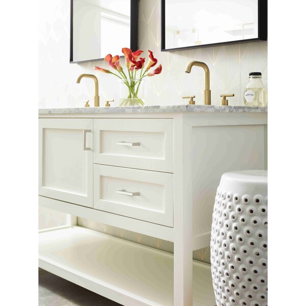 Amerock Monument 3 in 76 mm Center-to-Center Polished Nickel Cabinet Pull - BP36578PN