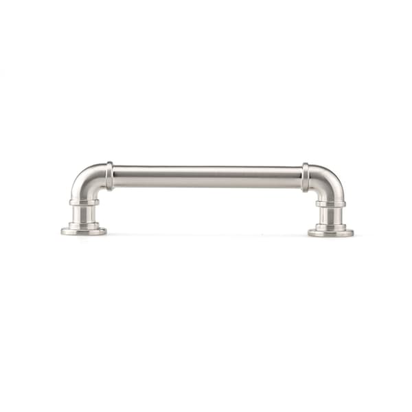 Richelieu 5 1/16 in (128 mm) Center-to-Center Brushed Nickel Eclectic Drawer Pull - BP2209128195