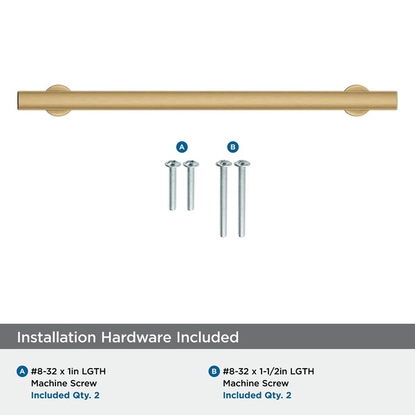 Amerock Everett 8-13/16 inch 224mm Center-to-Center Champagne Bronze Cabinet Pull - BP37108CZ