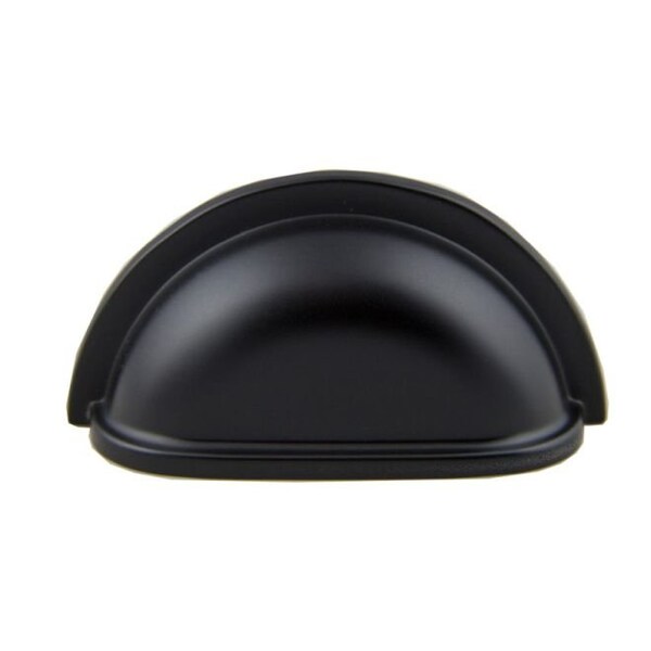 Crown 3-1/2" Cup Cabinet Pull with 3" Center to Center Matte Black Finish - CHP953BK