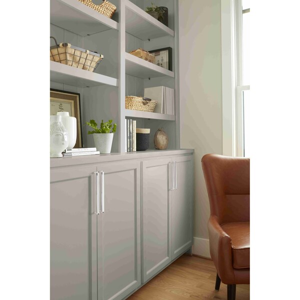 Amerock Concentric 10-1/16 in 256 mm Center-to-Center Polished Nickel Cabinet Pull - BP36834PN