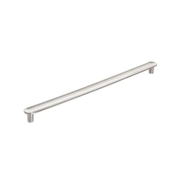 Amerock Concentric 10-1/16 in 256 mm Center-to-Center Polished Nickel Cabinet Pull - BP36834PN