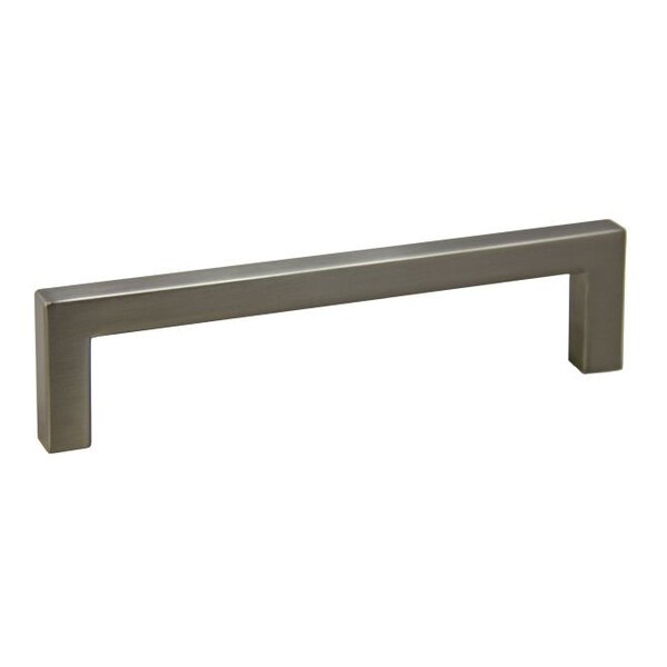 Crown 5-1/2" Modern Square Cabinet Pull with 5" Center to Center Satin Nickel Finish - CHP87227SN