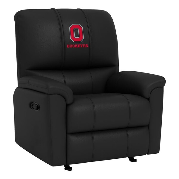 Dreamseat Rocker Recliner with Ohio State Block O Buckeyes Logo - XZ52031CDRRBLK-PSCOL11054