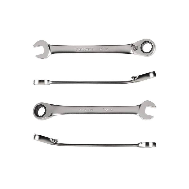 TEKTON 1/2 in. Reversible 12-Point Ratcheting Combination Wrench - WRC23313