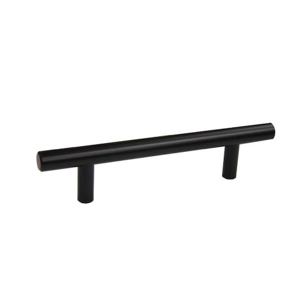 Crown 6" Bar Cabinet Pull with 3-3/4" Center to Center Matte Black Finish - CHP1096BK