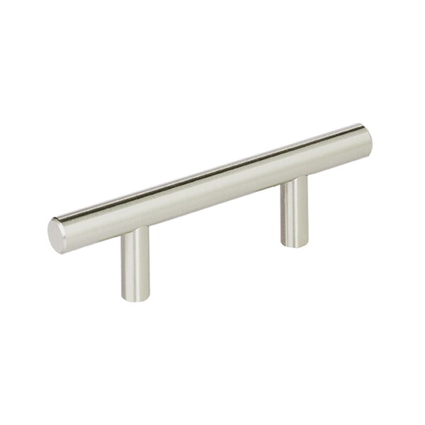 Amerock Bar Pulls 2-1/2 64 mm Center-to-Center Sterling Nickel Cabinet Pull, 10PK - 10BX1264G9