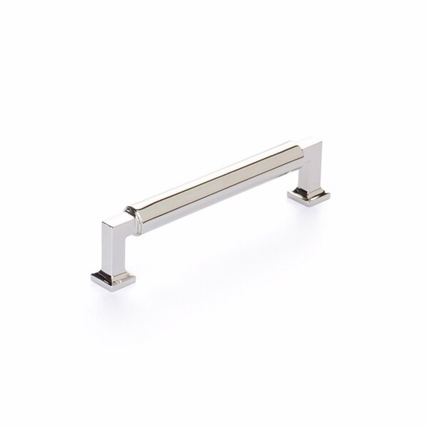Schaub 5in Center to Center Haniburton Cabinet Pull Polished Nickel Finish - 475-PN