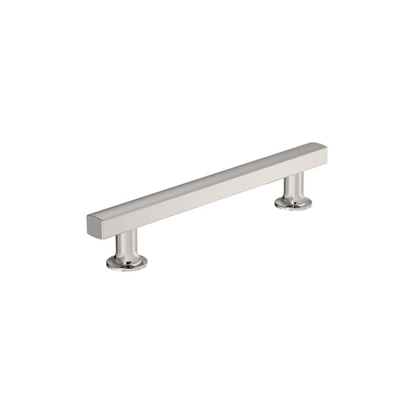 Amerock Everett 5-1/16 inch 128mm Center-to-Center Polished Nickel Cabinet Pull - BP37105PN