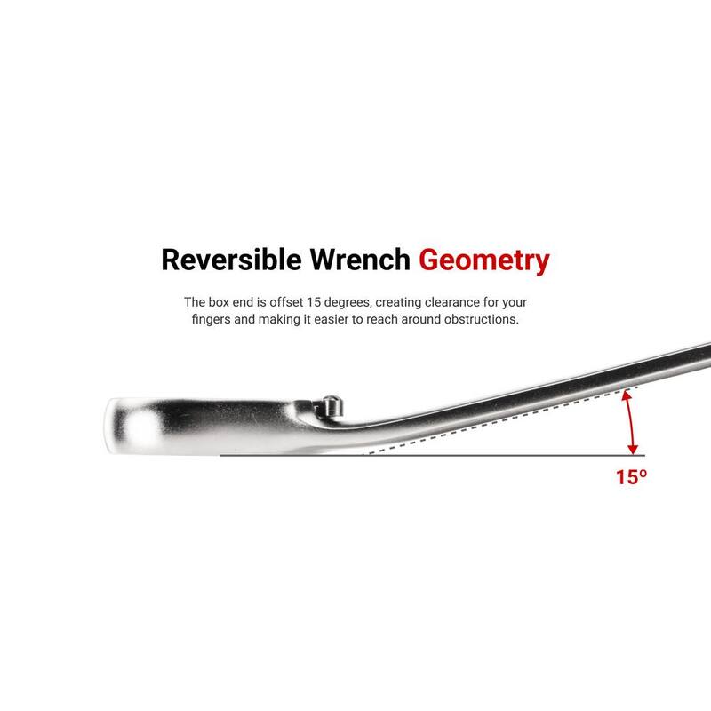 TEKTON 18 mm Reversible 12-Point Ratcheting Combination Wrench - WRC23418