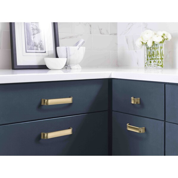 Amerock Concentric 3-3/4 in 96 mm Center-to-Center Golden Champagne Cabinet Pull - BP36812BBZ