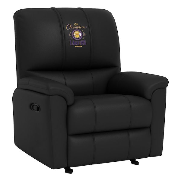 Dreamseat Rocker Recliner with Los Angeles Lakers 2020 Champions Logo - XZ52031CDRRBLK-PSNBA31022