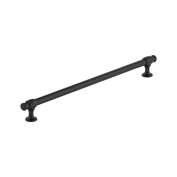 Amerock Winsome 12-5/8 inch 320mm Center-to-Center Matte Black Cabinet Pull - BP36773FB