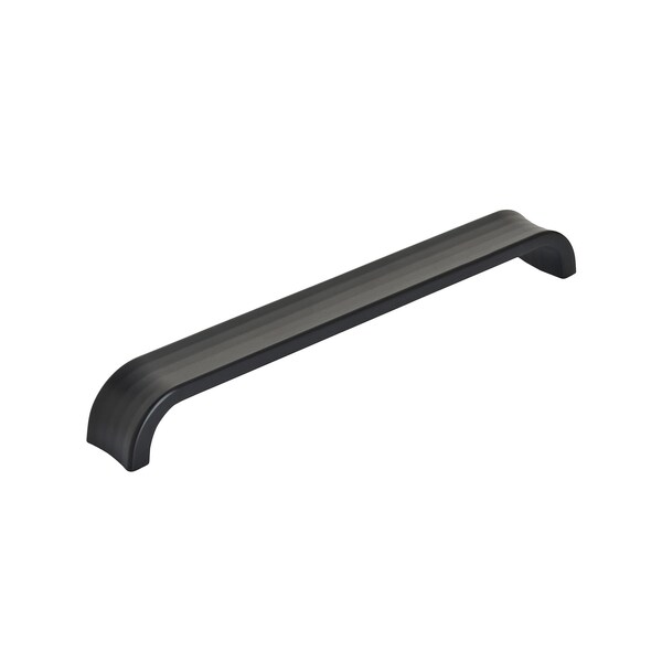 Amerock Concentric 7-9/16 in 192 mm Center-to-Center Matte Black Cabinet Pull - BP36815MB