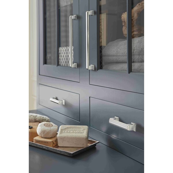 Amerock Appoint 3 in 76 mm Center-to-Center Polished Chrome Cabinet Pull - BP3676426