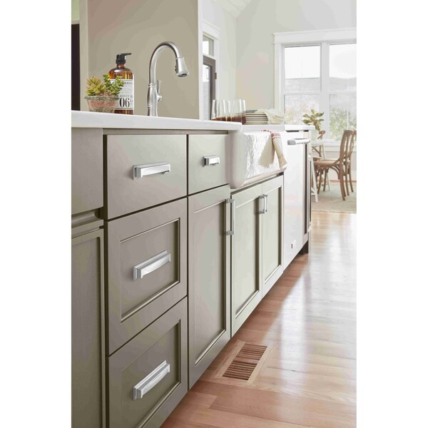 Amerock Appoint 3 in 76 mm Center-to-Center Polished Chrome Cabinet Pull - BP3676426