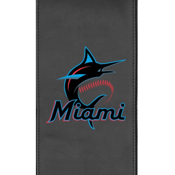 Dreamseat Relax Recliner with Miami Marlins Primary Logo - XZ418301RHTCDBLK-PSMLB21004