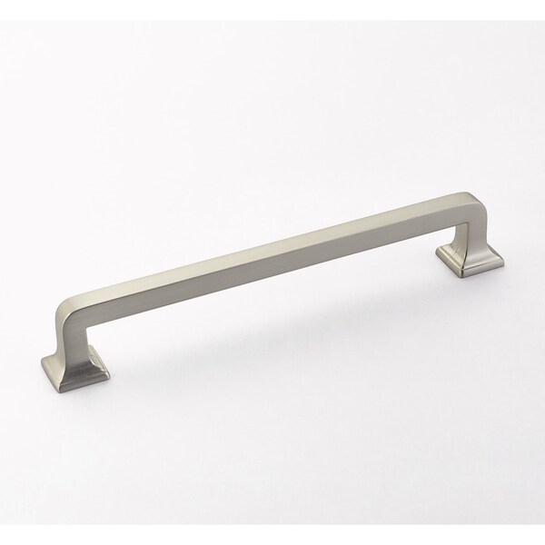 Schaub 8in Center to Center Menlo Park Cabinet Pull Satin Nickel Finish - 536-15