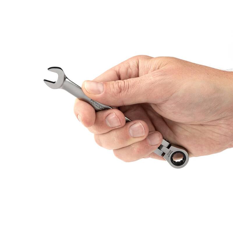 TEKTON 11/32 in. Flex Head 12-Point Ratcheting Combination Wrench - WRC26309