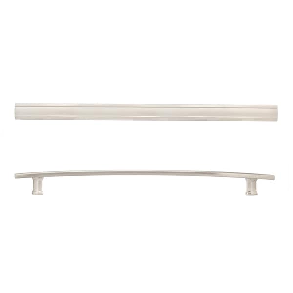 Richelieu 12-5/8 in. (320 mm) Center-to-Center Brushed Nickel Transitional Drawer Pull - BP7070320195